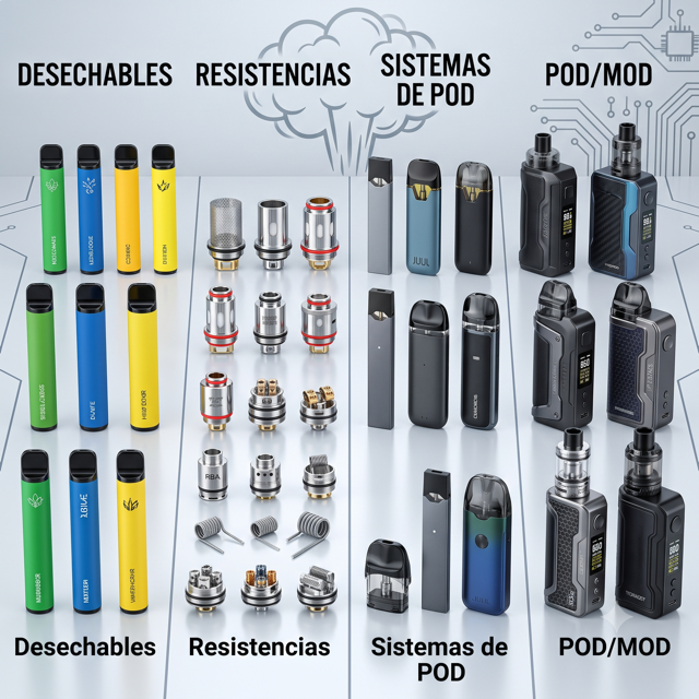 Dispositivos de vapeo