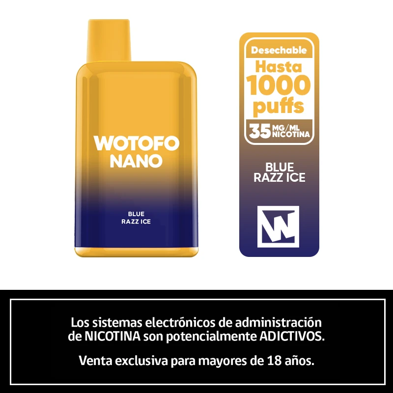 Wotofo NANO 1000 - Blue Razz Ice