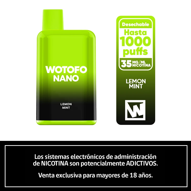 Wotofo NANO 1000 - Lemon Mint