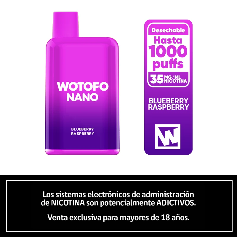 Wotofo NANO 1000 - Blueberry Raspberry