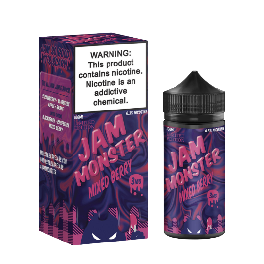 Jam Monster 100ML - Mixed Berry 3MG