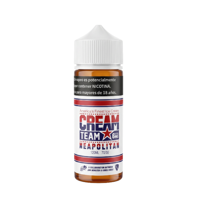 Cream Team 120ml - Neopolitan 6mg