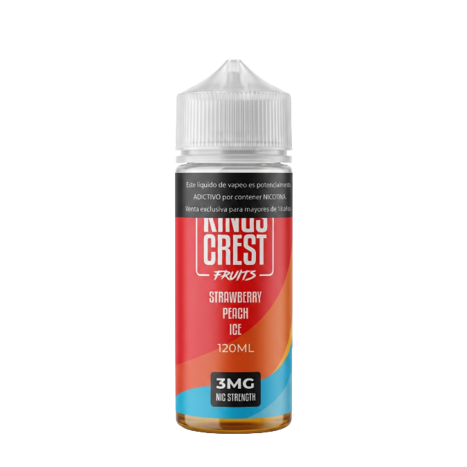 Kings Crest Fruits 120ML - Strawberry Peach Ice 3mg 