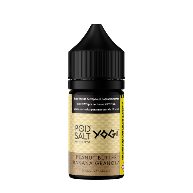 POD SALT 30ml 25mg - Yogi - Peanut Butter Banana Granola