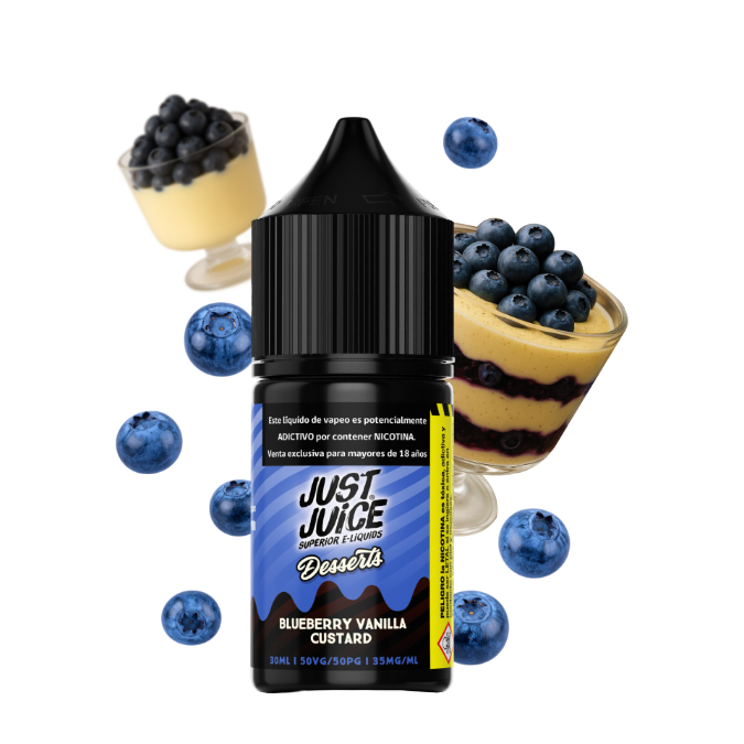 Just Juice Desserts - Blueberry Vanilla Custard - 30ML 35MG
